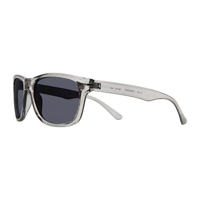 Mens Levis Plastic Rectangle Sunglasses, Grey Product Image