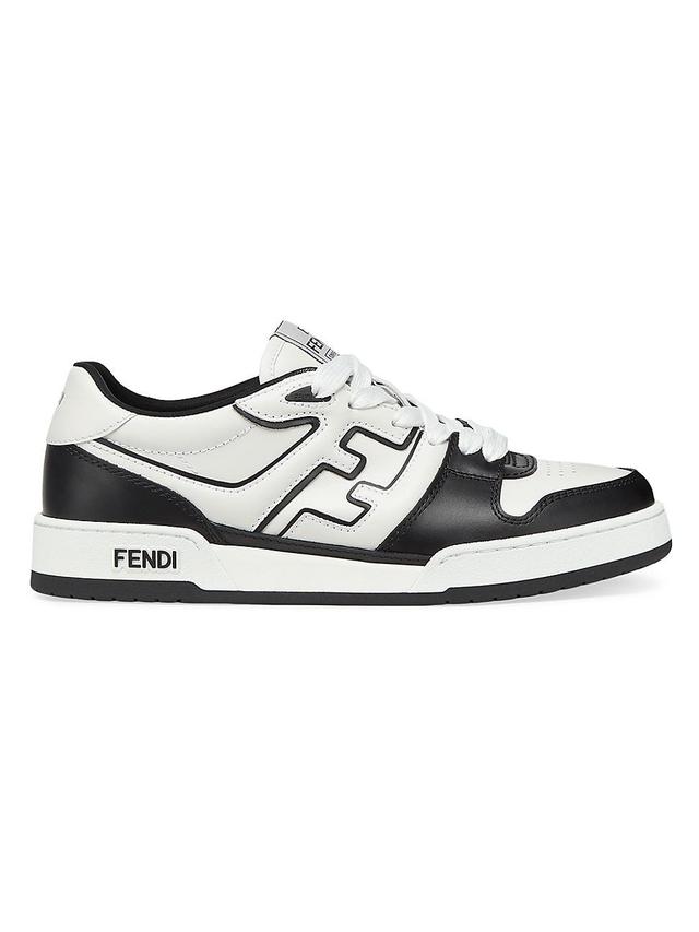 Mens Leather Low-Top Sneakers Product Image