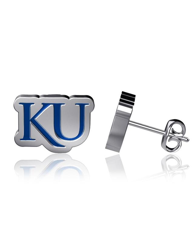 Womens Dayna Designs Kansas Jayhawks Enamel Post Earrings Product Image