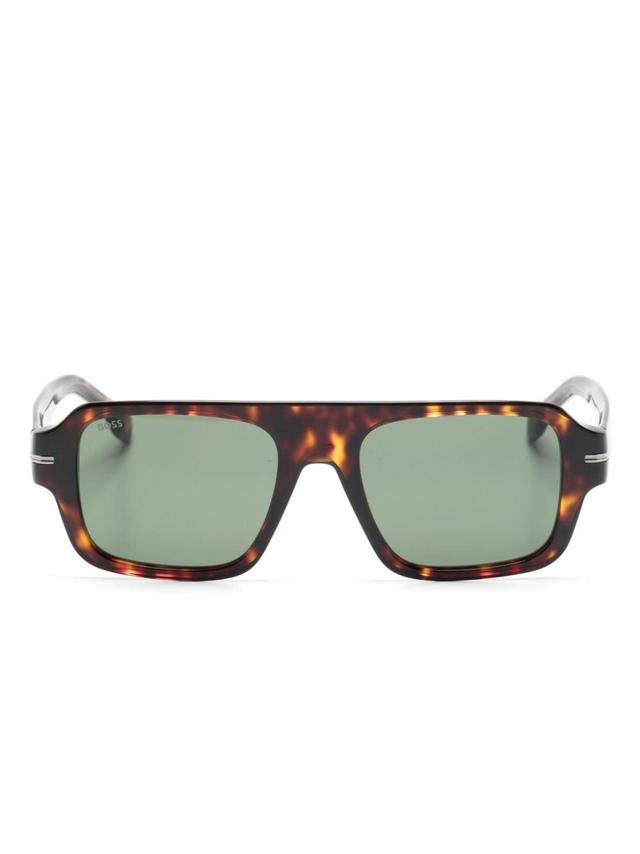 Tortoiseshell Tinted Sunglasses In Brown Product Image