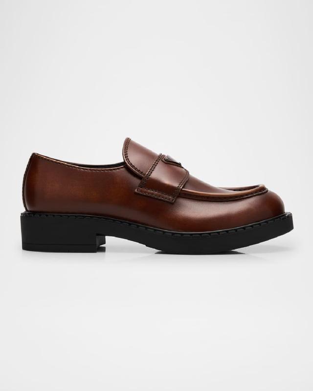 Mens Fume Leather Loafers Product Image