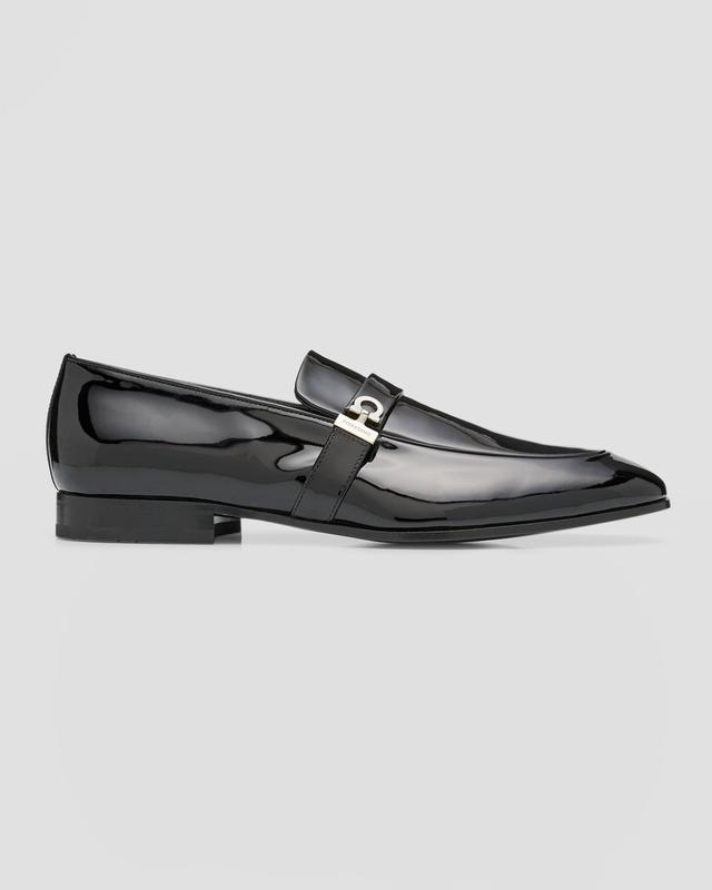 Mens Deal Gancio Patent Leather Loafers Product Image