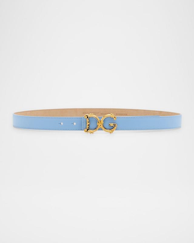 Womens Baroque Logo Leather Belt Product Image