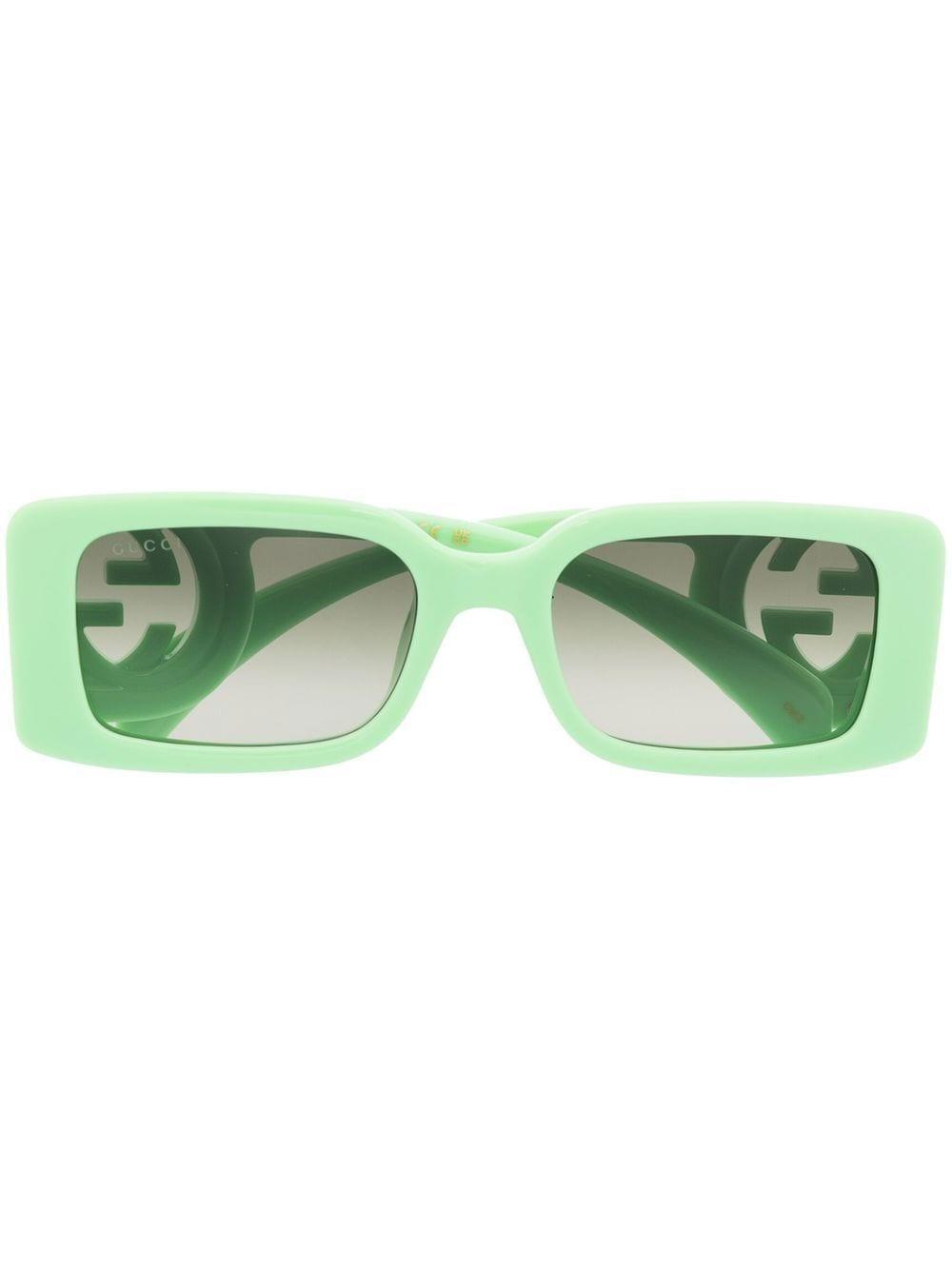 Eckige Sonnenbrille In Green Product Image