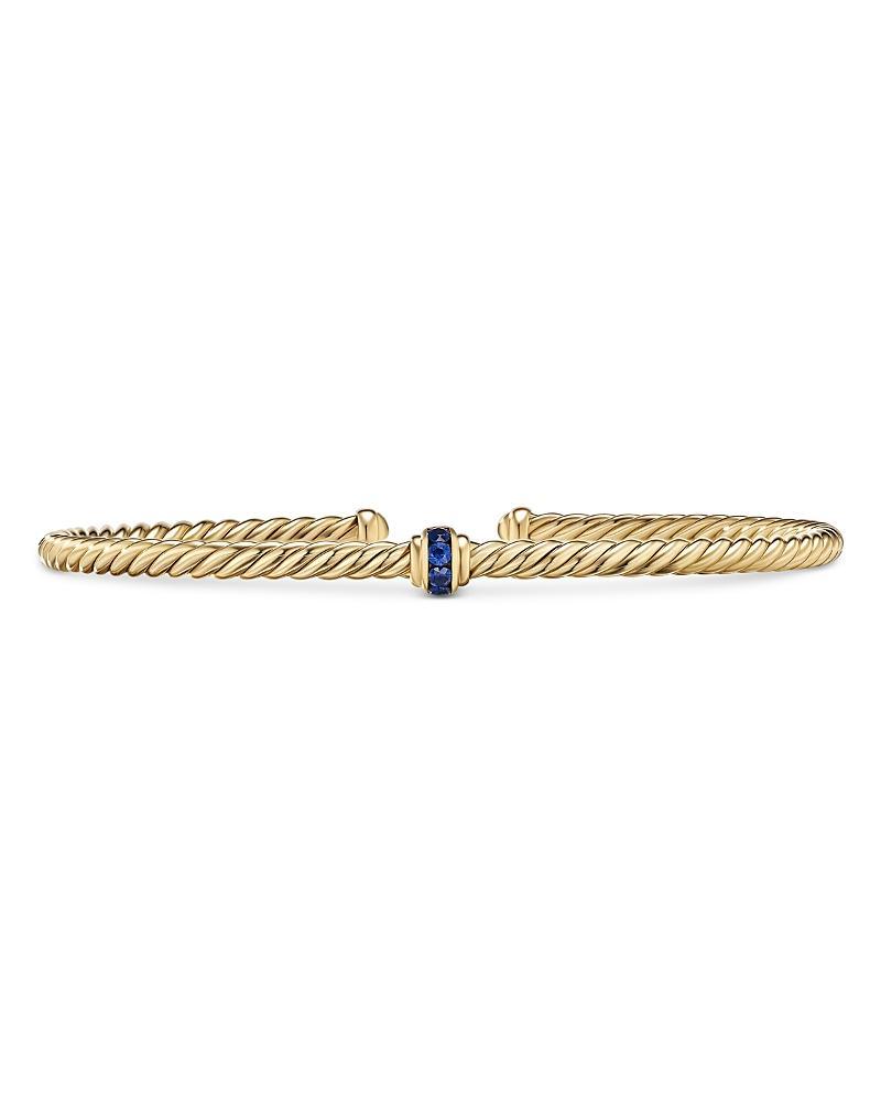 Womens Classic Cablespira Center Station Bracelet In 18K Yellow Gold Product Image