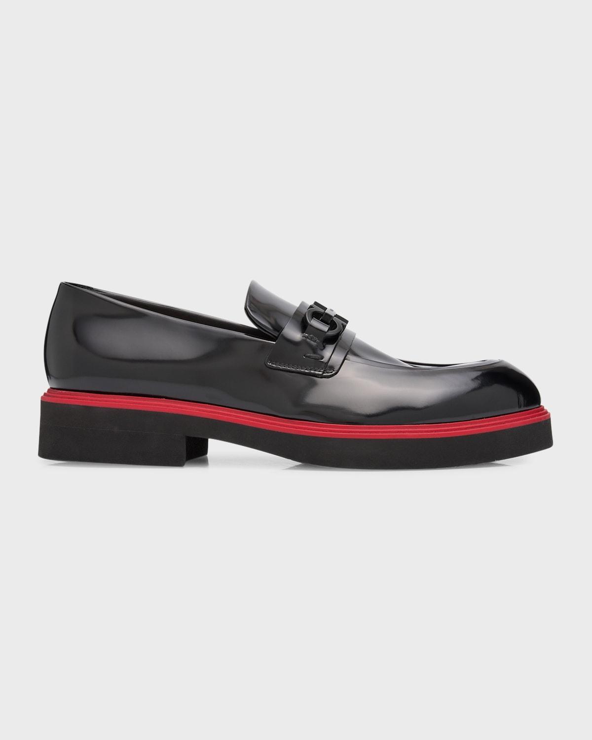 Men's Fiorello Patent Tonal-Bit Loafers Product Image