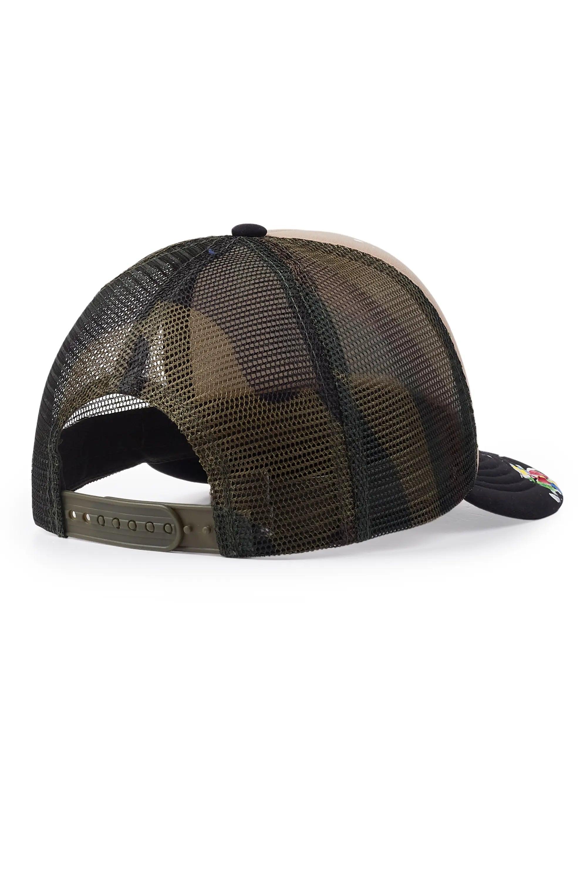 Neptune Beige/Camo Trucker Hat Male Product Image