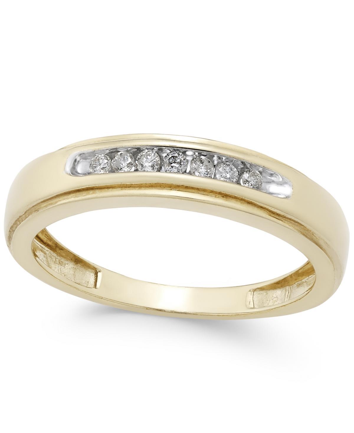 Mens Diamond Band (1/6 ct. t.w.) in 10k Gold Product Image