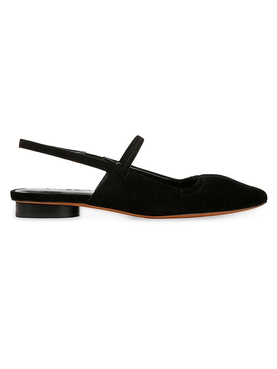 Womens Venice Leather Flats Product Image