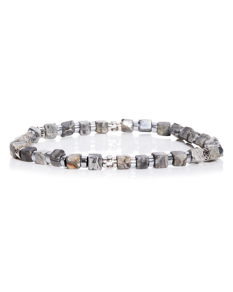 Ferragamo Mens Onyx Beaded Bracelet Product Image