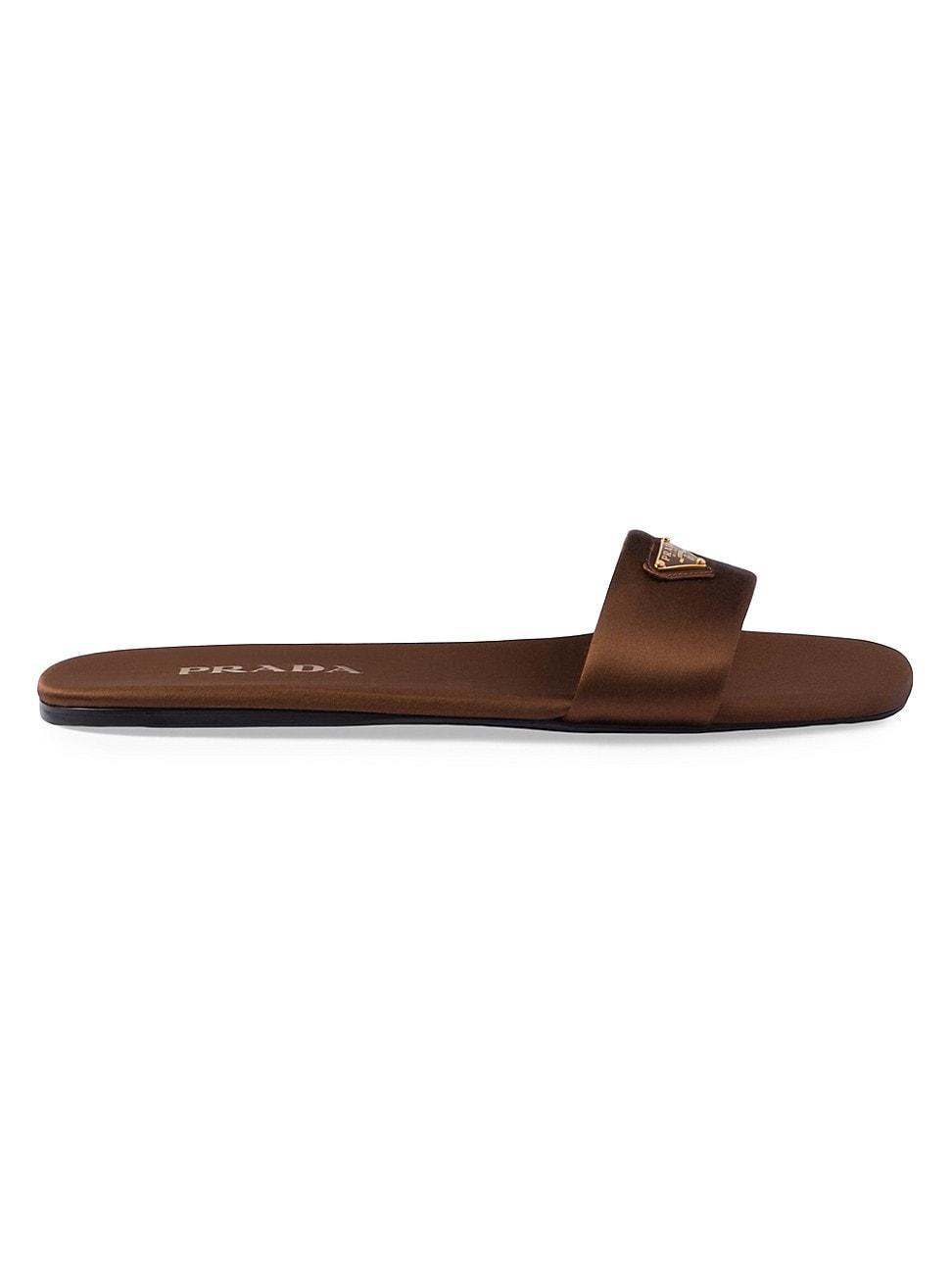 Womens Satin Slides Product Image