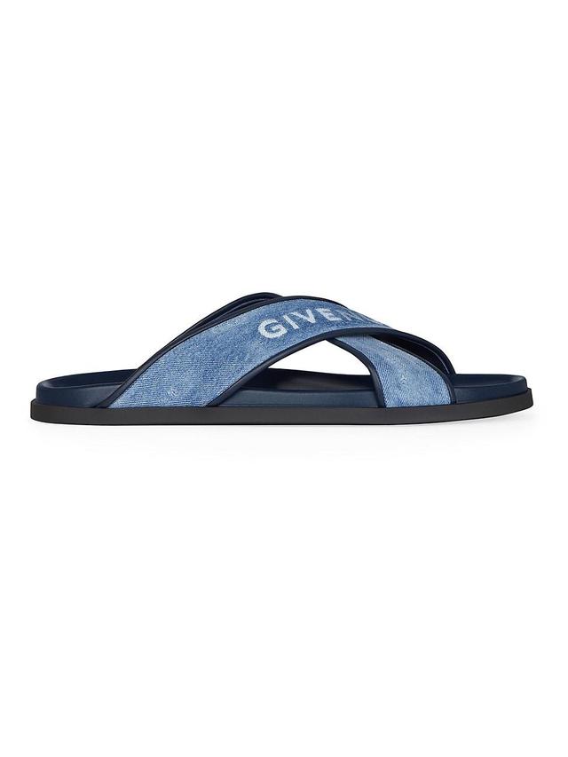 Mens G Plage Flat Sandals in Denim Product Image