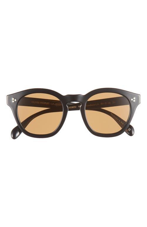 Oliver Peoples Boudreau La 48mm Round Sunglasses Product Image