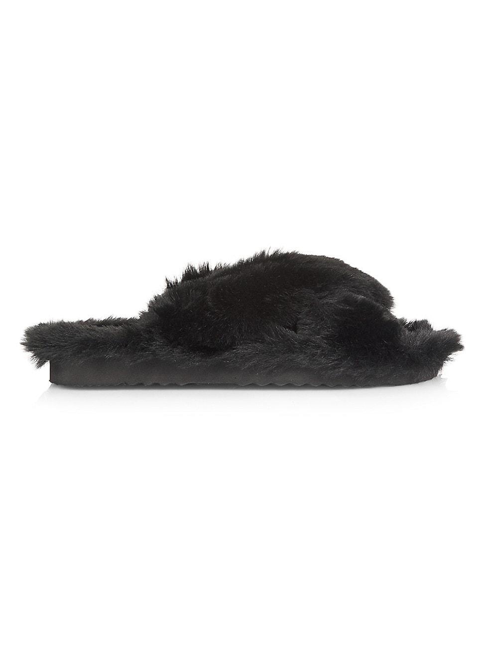 Womens Biba Faux Fur Slippers Product Image