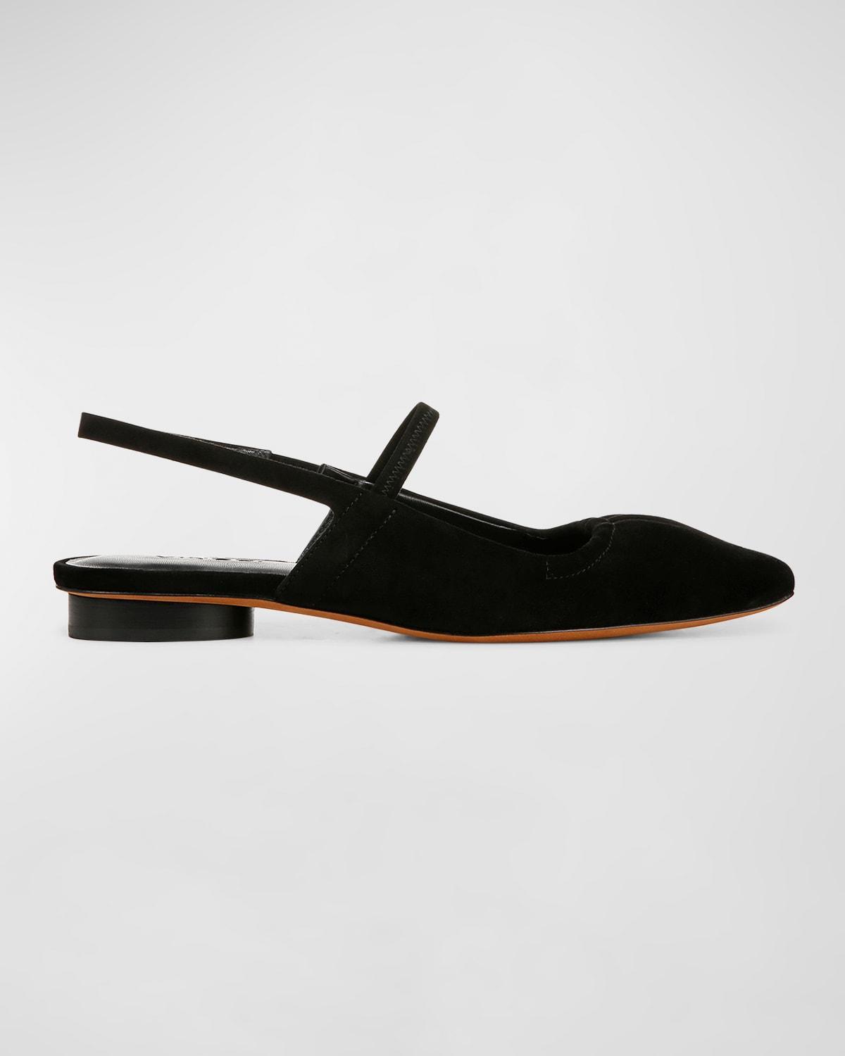 Womens Venice Leather Flats Product Image