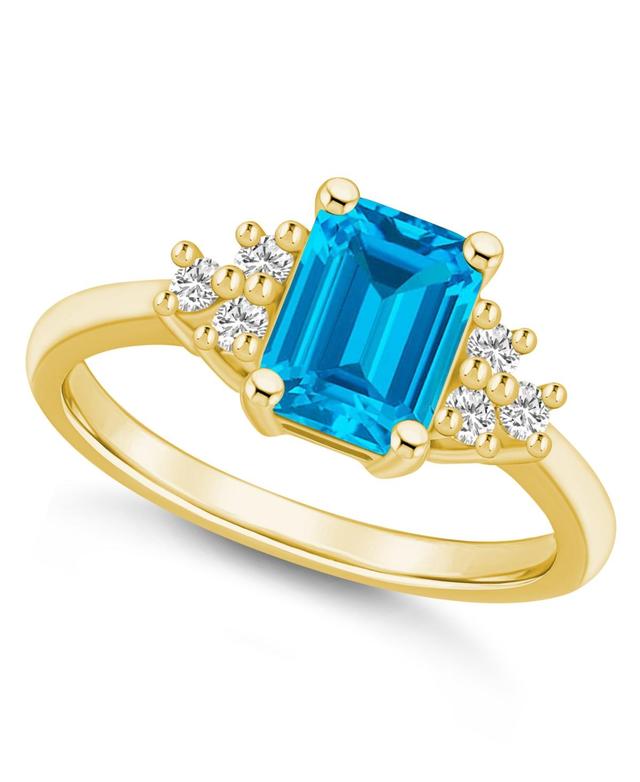 Gemstone and Diamond (1/5 ct. t.w.) Ring in 14k Gold Product Image