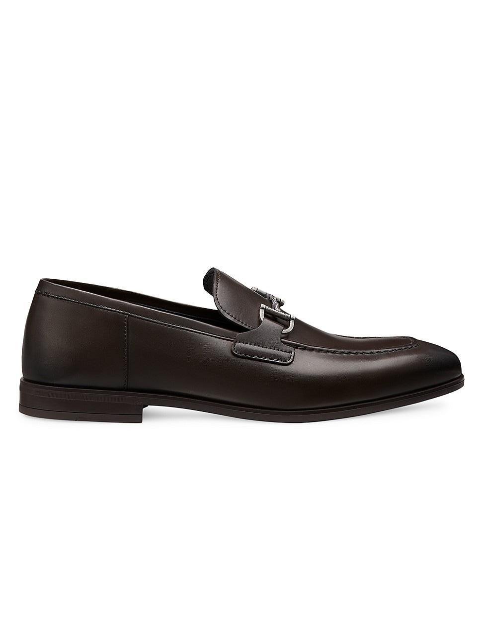 Mens Simon Leather Twist Bit Loafers Product Image