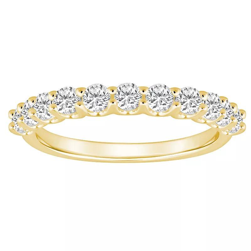 Alyson Layne 14k Gold 3/4 Carat T.W. Diamond 11-Stone Wedding Band, Womens Yellow Product Image