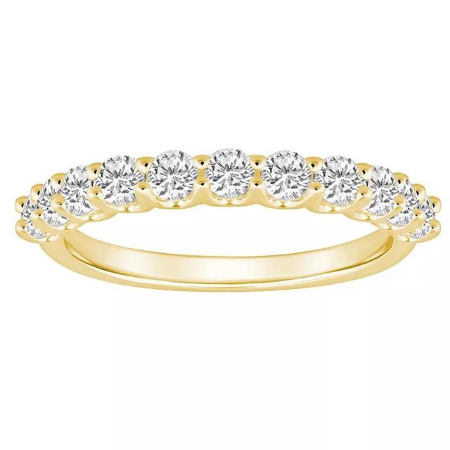 Alyson Layne 14k Gold 3/4 Carat T.W. Diamond 11-Stone Wedding Band, Womens Yellow Product Image