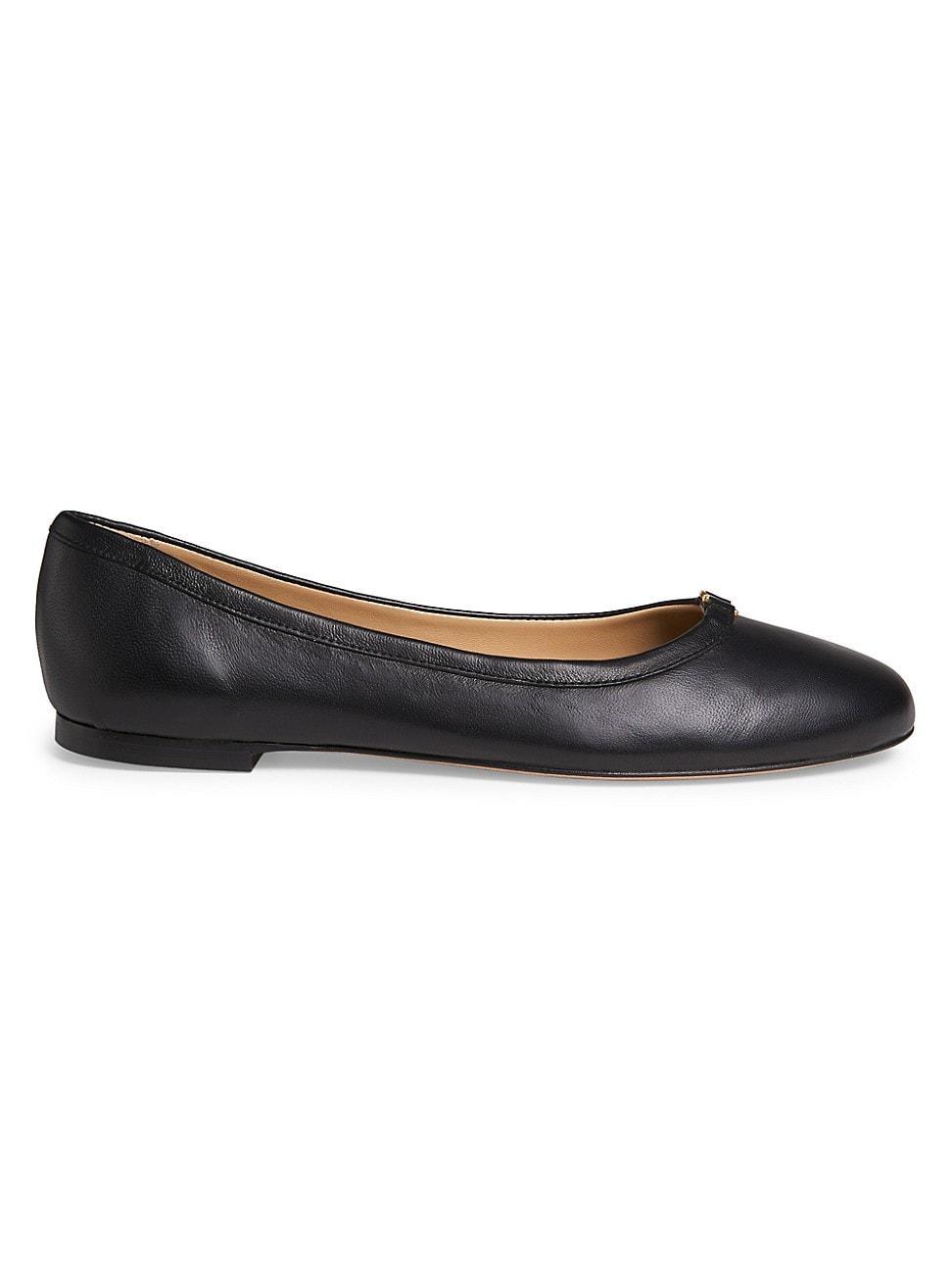 Womens Marcie Leather Ballet Flats product image