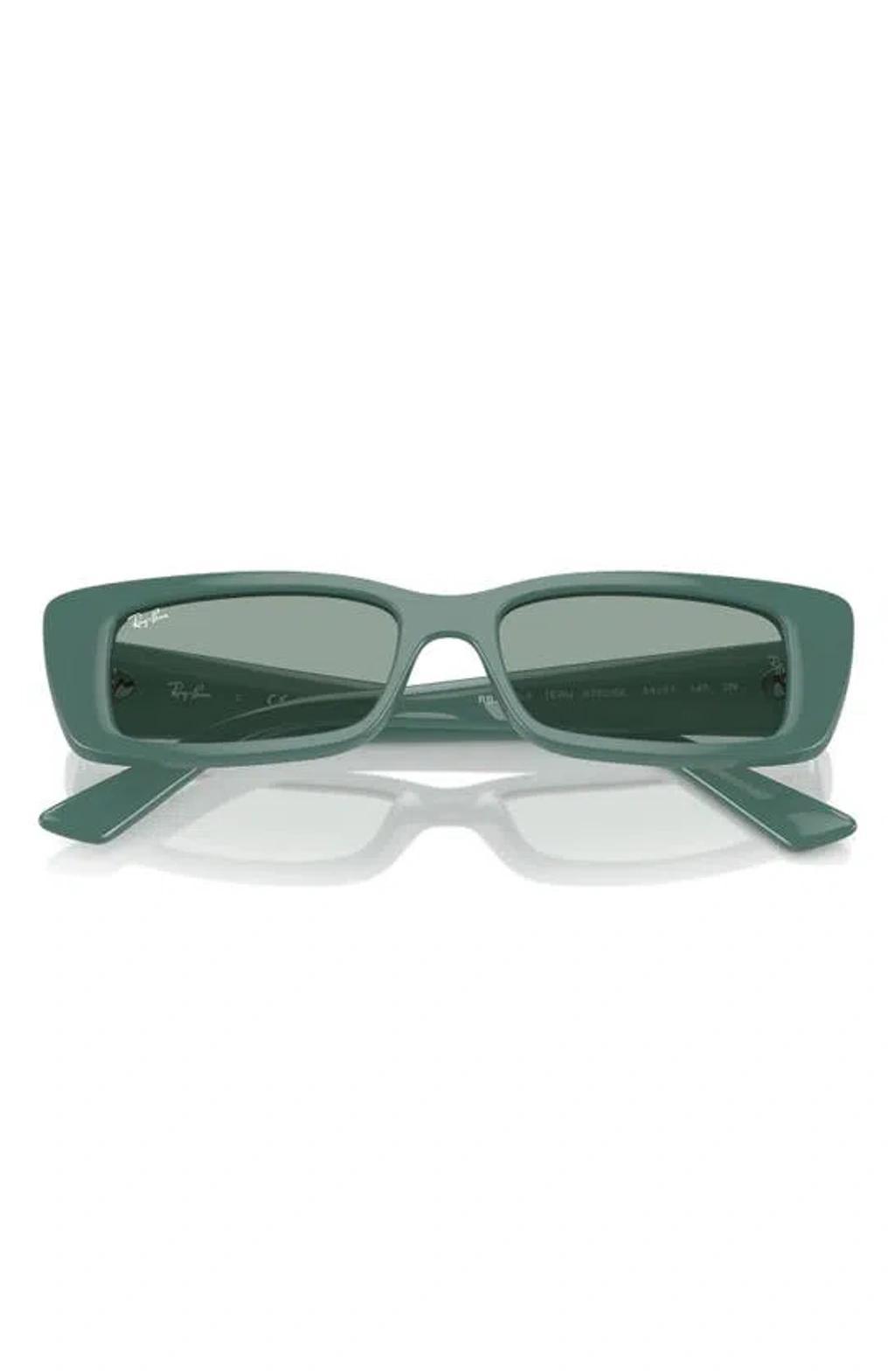 RAY BAN Teru 54mm Rectangle Sunglasses In Dark Green Product Image