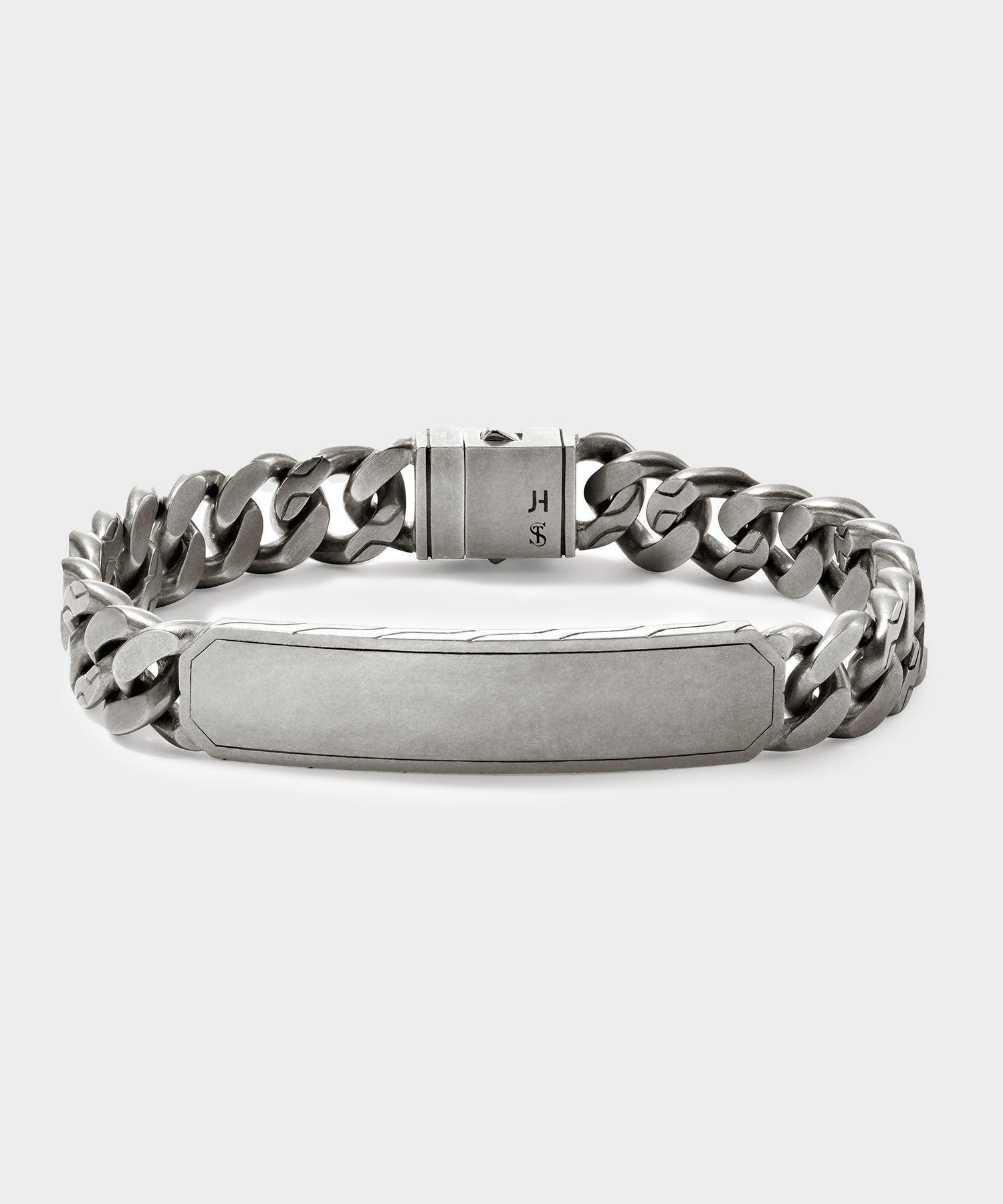 Todd Snyder x John Hardy Silver Curb Link Station Bracelet Product Image