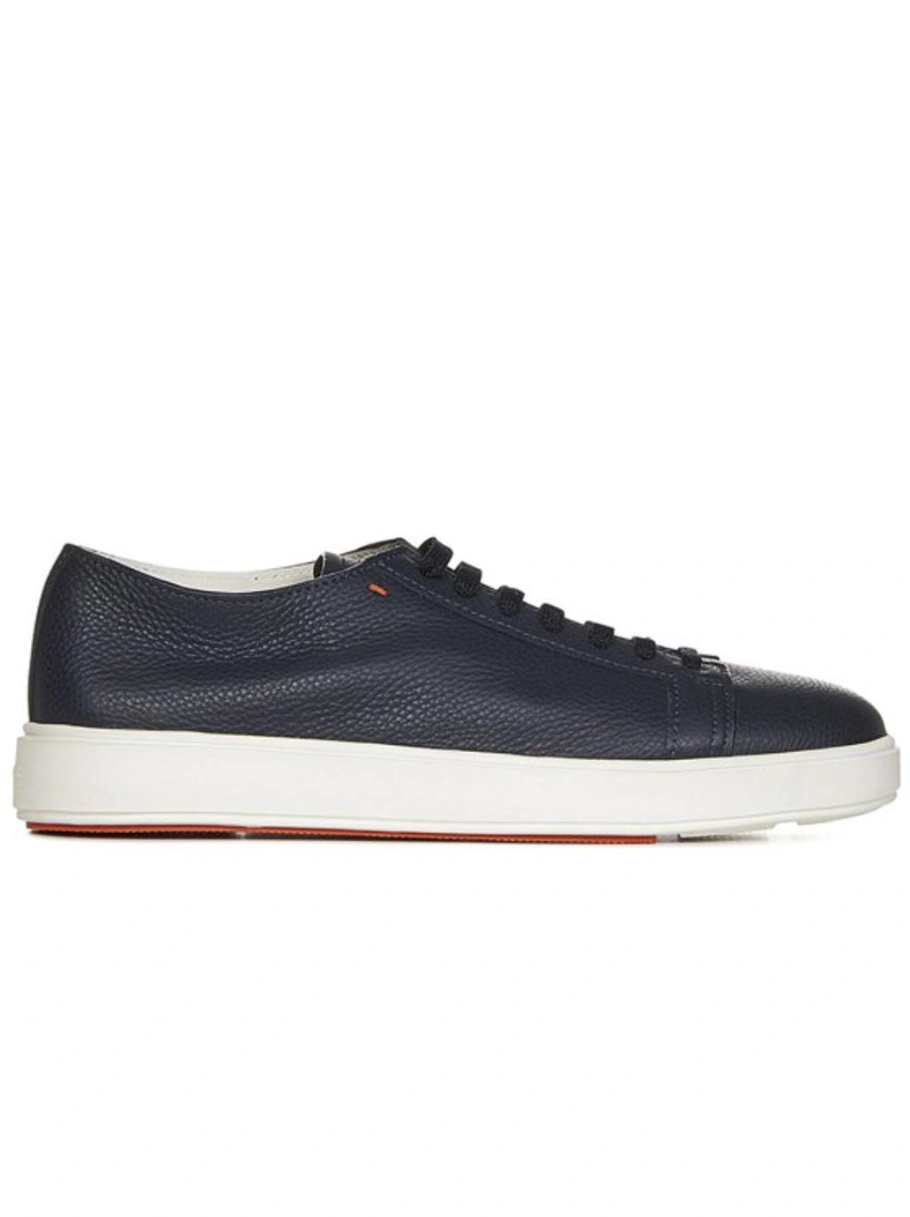 SANTONI Blue Low-top Sneakers Product Image