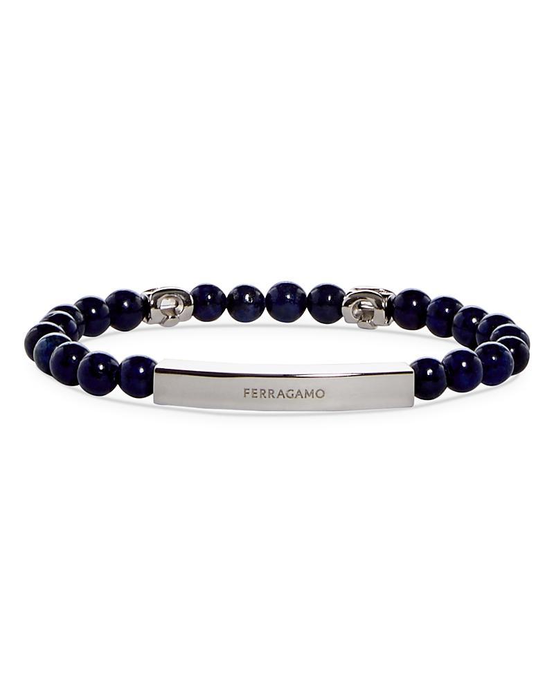 Men's Lapis Lazuli Beaded Bracelet Product Image