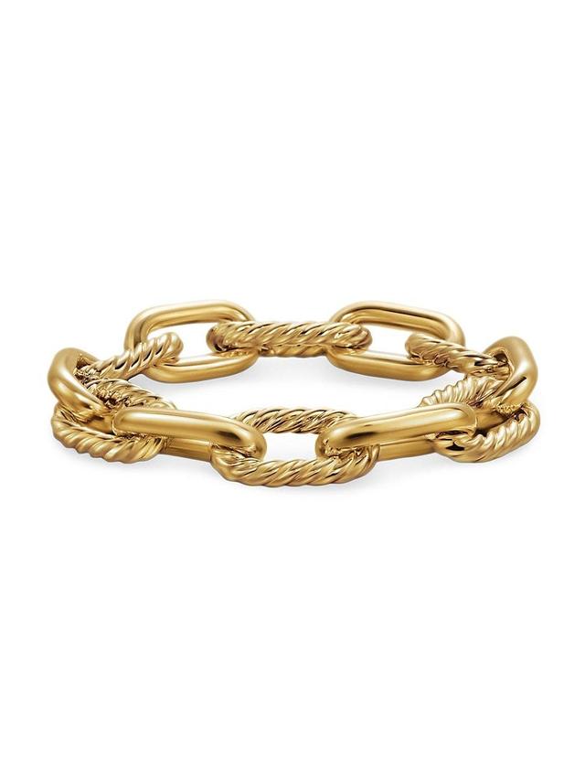 Womens DY Madison Chain Bracelet in 18K Yellow Gold, 13.5MM Product Image