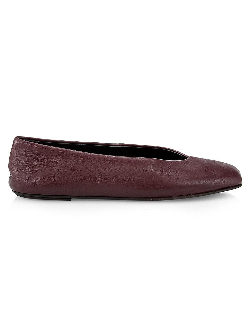 Womens Eva Two Leather Ballet Flats product image