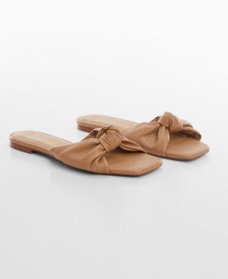 Mango Womens Square Toe Knot Sandals Product Image