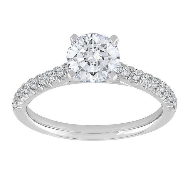 Diamond Medley 14k White Gold 1 1/4 Carat T.W. Lab-Grown Diamond Engagement Ring, Womens Product Image