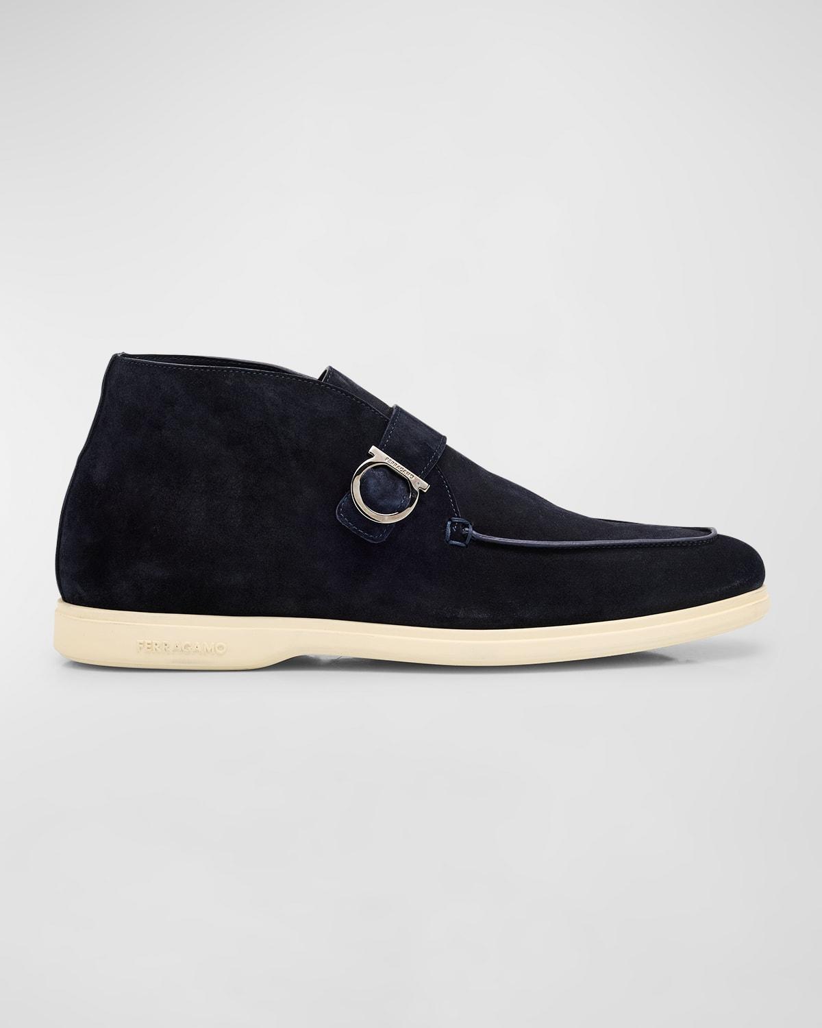 Mens Drof Desert Suede Chukka Boots with Gancini Buckle Product Image