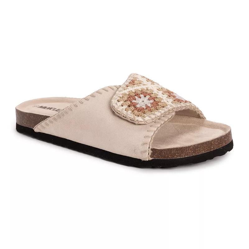 Muk Luks Womens Gigi Crochet Slide Sandal Product Image