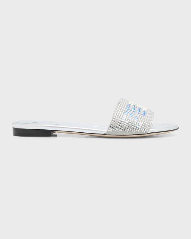 Crystal Logo Flat Resort Sandals Product Image