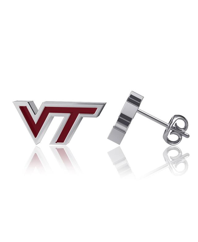 Womens Dayna Designs Virginia Tech Hokies Enamel Post Earrings Product Image