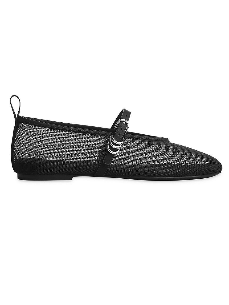 Womens Spire Mesh Mary Jane Ballet Flats Product Image