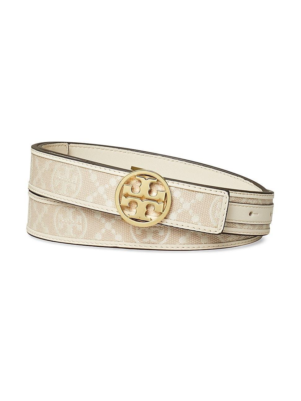 Miller T-Monogram Mixed-Media Belt Product Image