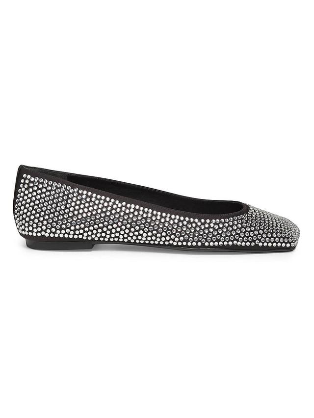 Womens Jaycie Embellished Satin Ballet Flats Product Image