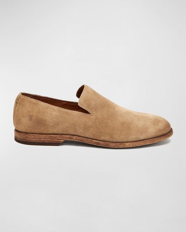 Men's Chris Venetian Suede Slip-On Loafers Product Image