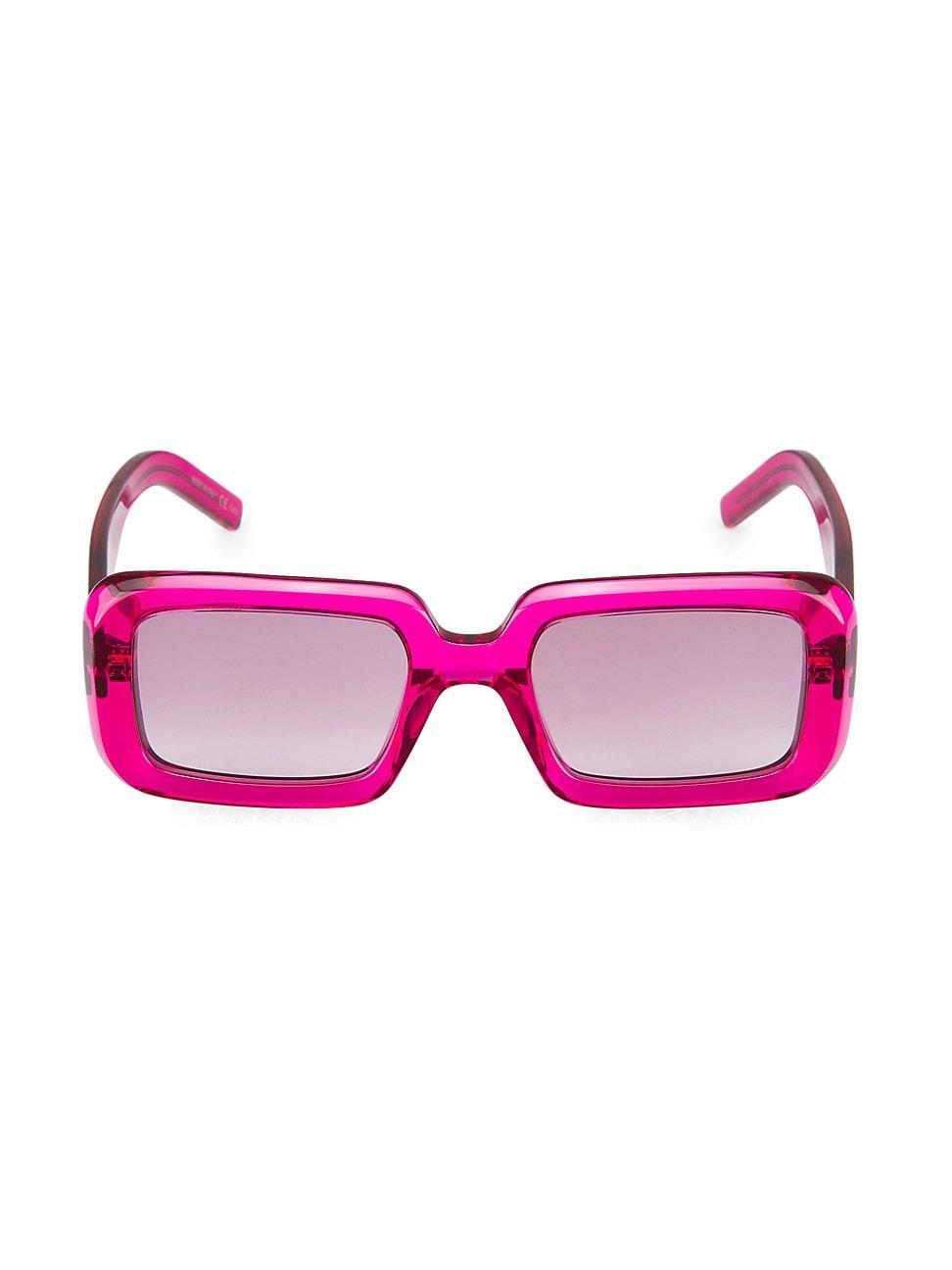 Womens 52MM Rectangular Sunglasses Product Image