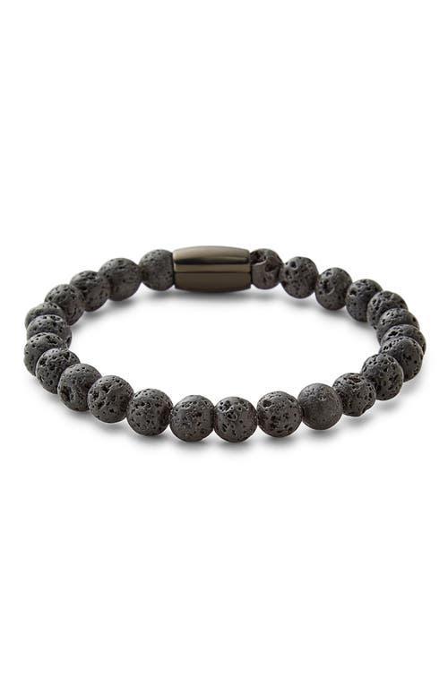 Brook and York Mens Lava Rock Bead Bracelet Product Image