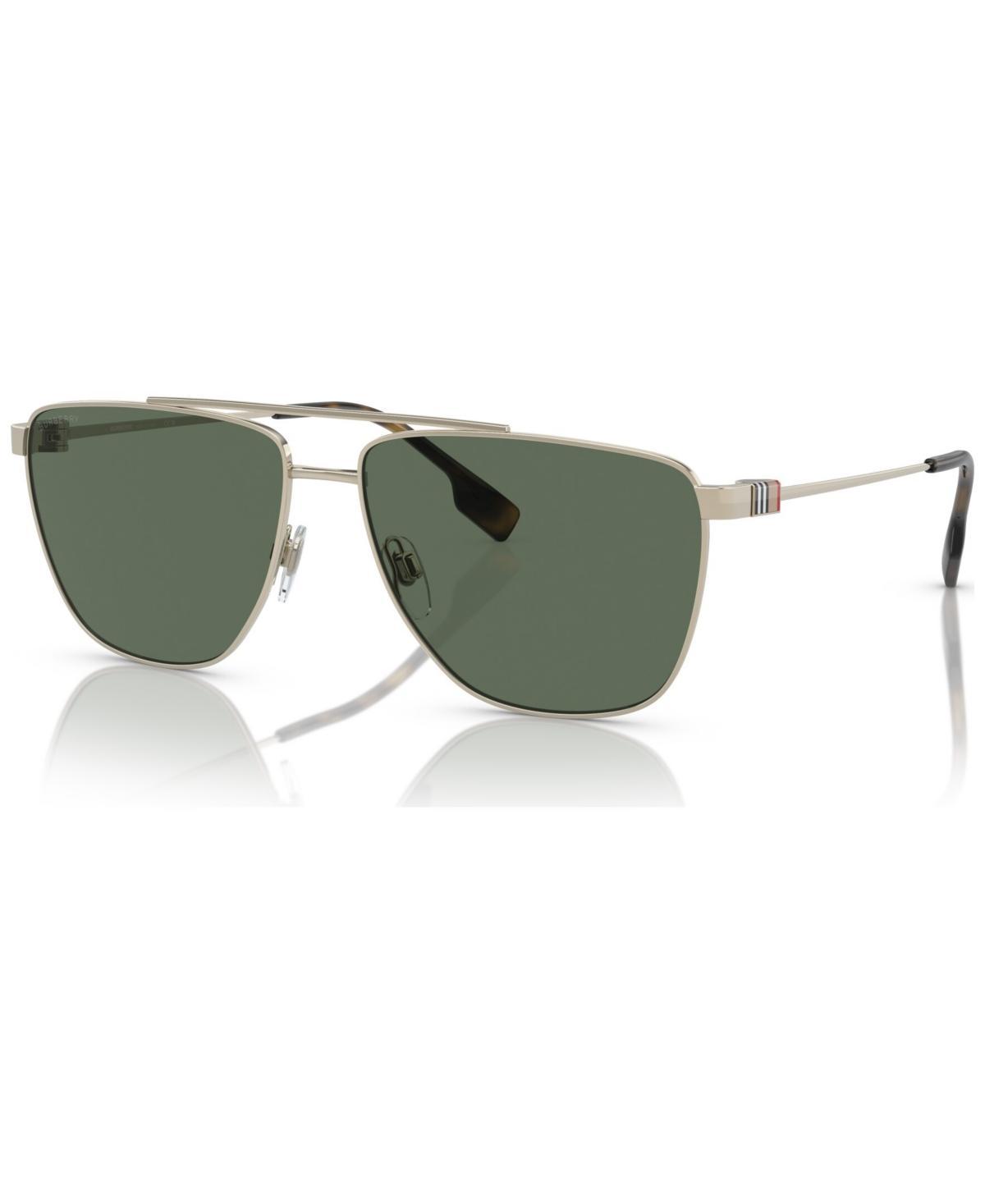 Burberry Mens BE3141 Blaine 61mm Pilot Sunglasses Product Image