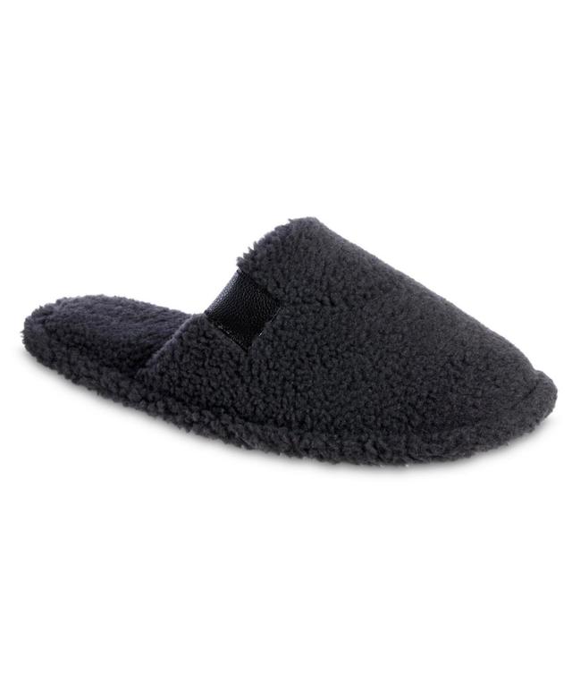 isotoner Memory Foam Berber Garrett Mens Scuff Slippers Dark Brown Product Image