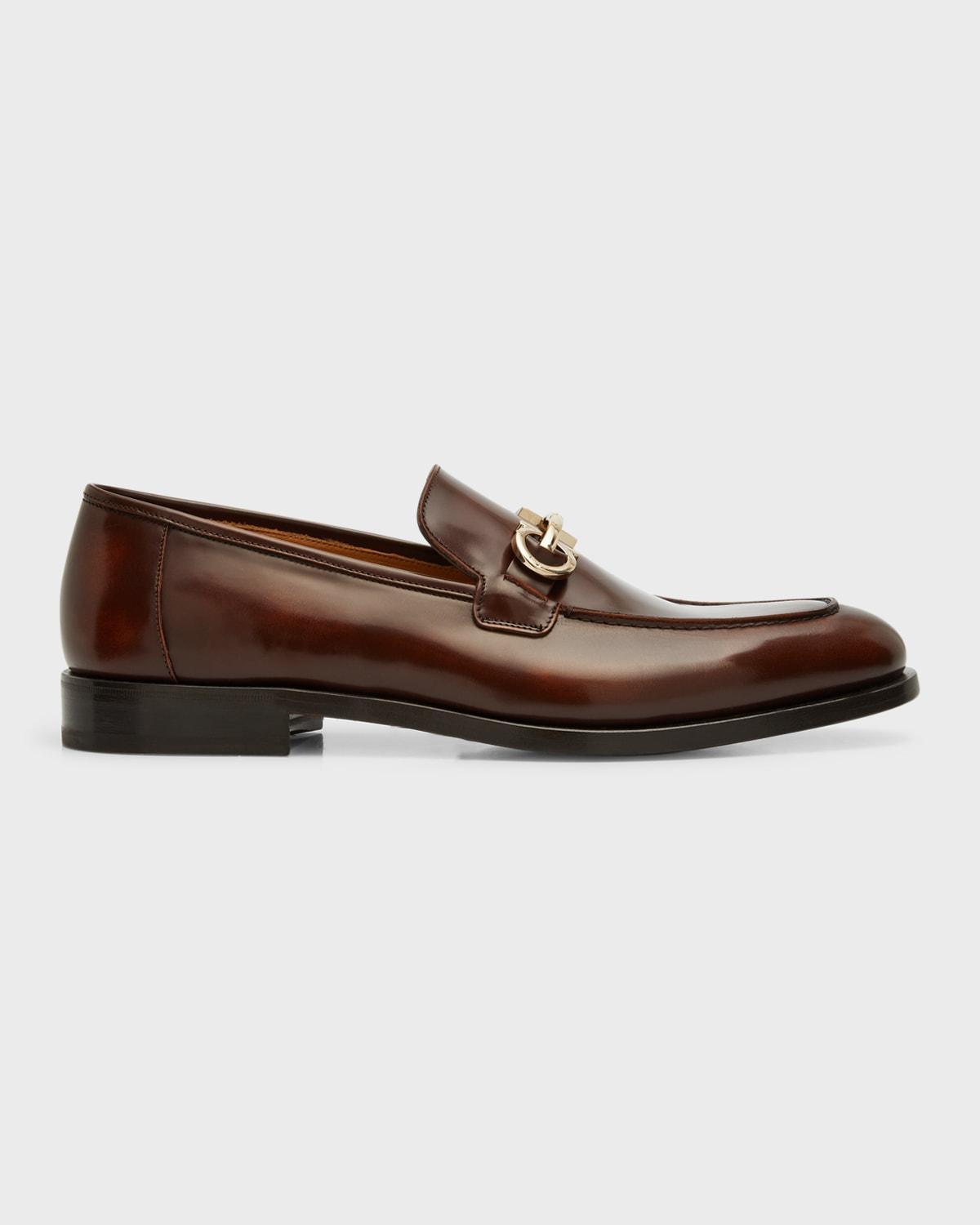 Mens Gustav Gancini-Bit Leather Loafers Product Image