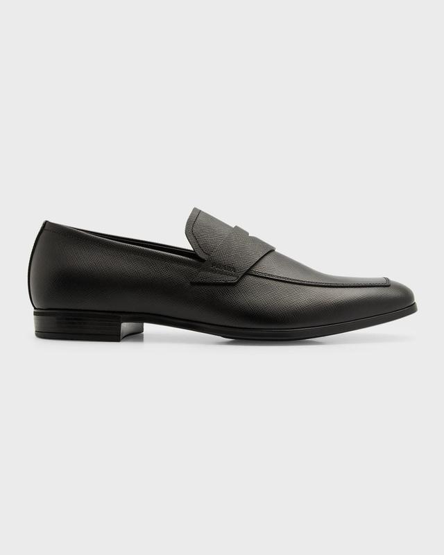Prada Saffiano Leather Penny Loafer Product Image