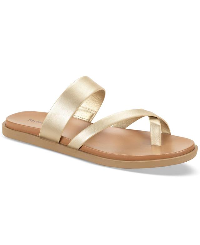 Style & Co Womens Cordeliaa Slip On Strappy Flat Sandals, Created for Macys Product Image