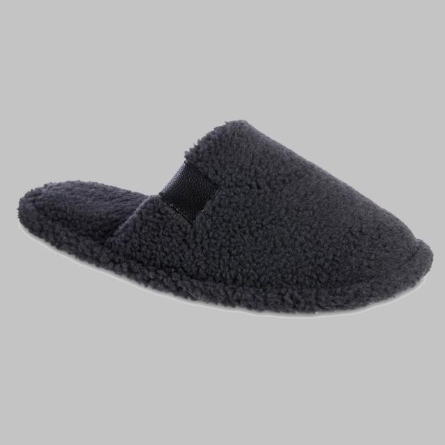 isotoner Memory Foam Berber Garrett Mens Scuff Slippers Dark Brown Product Image