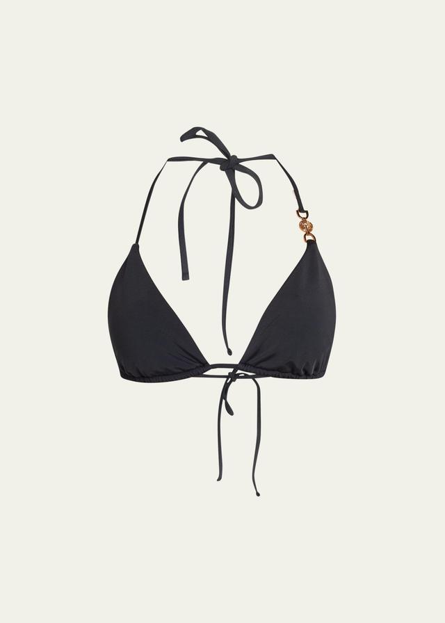 Versace Meduse Tri-Slider Bikini Top  - BLACK - Size: 1 Product Image