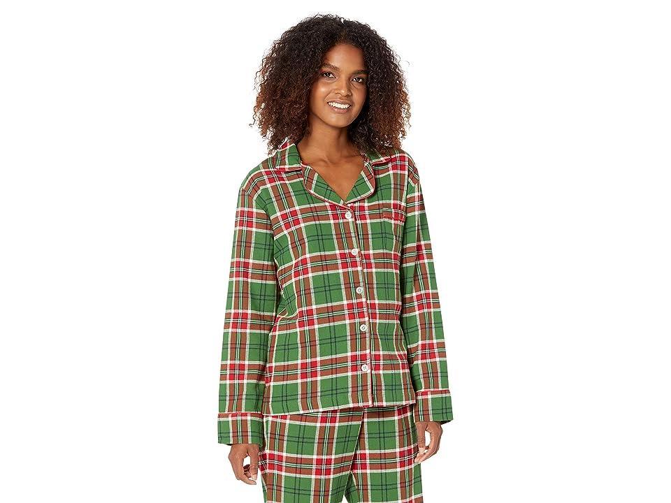 Little Blue House by Hatley Country Christmas Plaid Flannel Pajama Set Women's Pajama Sets Product Image